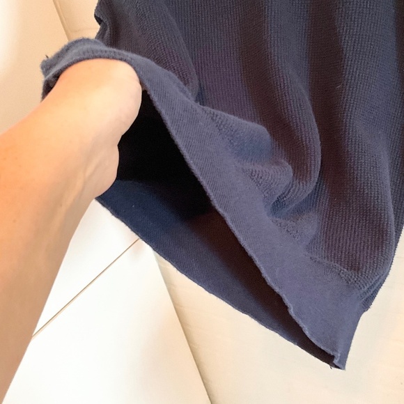 Revolve x Onia Men’s Knit Sweater Cotton/Cashmere blend Elbow patches Blue S - Picture 10 of 15